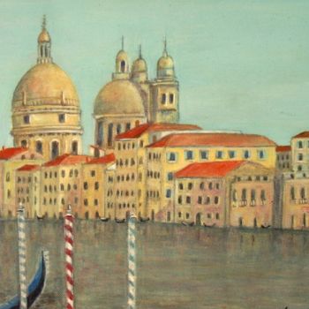 Painting titled "Venise" by Lebreton-Hays, Original Artwork, Oil