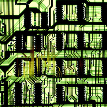 Arte digital titulada "Electronique 1" por Jean-Claude Mathier, Obra de arte original, Fotografía digital