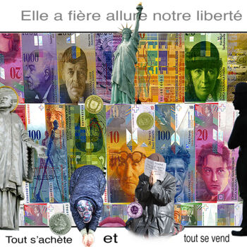 Grafika cyfrowa / sztuka generowana cyfrowo zatytułowany „La médiocrité démoc…” autorstwa Jean-Claude Mathier, Oryginalna pr…