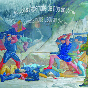 Arte digitale intitolato "A la guerre comme à…" da Jean-Claude Mathier, Opera d'arte originale, Fotografia digitale