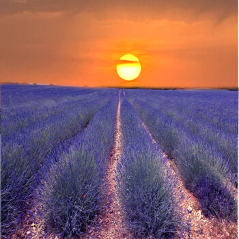 Photographie intitulée "Coucher de soleil" par Jean-Claude Mathier, Œuvre d'art originale, Photographie numérique