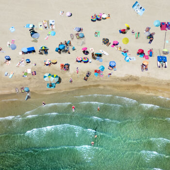 Fotografie getiteld "Vamos à la playa" door Jean-Claude Mathier, Origineel Kunstwerk, Digitale fotografie