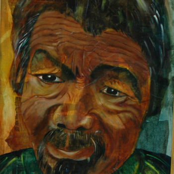 Painting titled "MON AMI KEIKO JANG" by Jean Claude Segura, Original Artwork, Oil