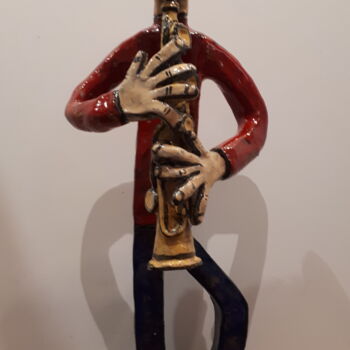 Skulptur mit dem Titel "Clarinette" von Jean Duranel, Original-Kunstwerk, Keramik