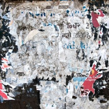 Photographie intitulée "Inde - affiches en…" par Jean Emmanuel Decaillet, Œuvre d'art originale