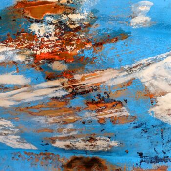 Pintura intitulada "ciel souverain 14" por Jean Emmanuel Decaillet, Obras de arte originais