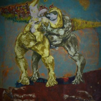 Pittura intitolato "Homogène 72" da Jean Francois Bottollier, Opera d'arte originale, Acrilico