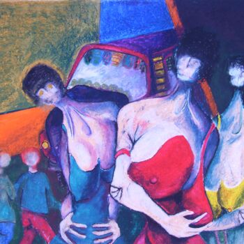 Malerei mit dem Titel "1997 - Plugged in M…" von Jean Francois Bottollier, Original-Kunstwerk