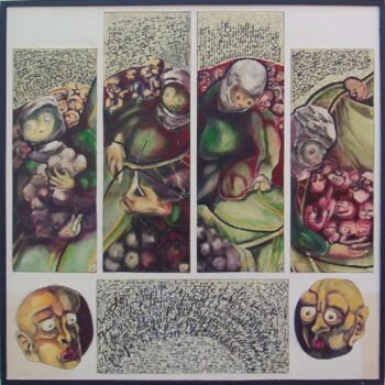 Pintura intitulada "1998/1999 Madeleine…" por Jean Francois Bottollier, Obras de arte originais