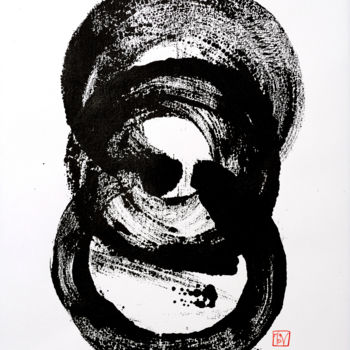 Prenten & gravures getiteld "Orbis 2" door Jean-François Frelin (Mindu), Origineel Kunstwerk, Monotype