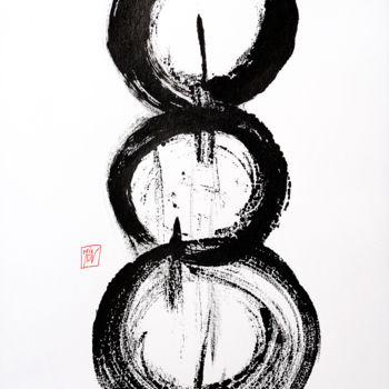 Printmaking titled "Orbis 3" by Jean-François Frelin (Mindu), Original Artwork, Monotype