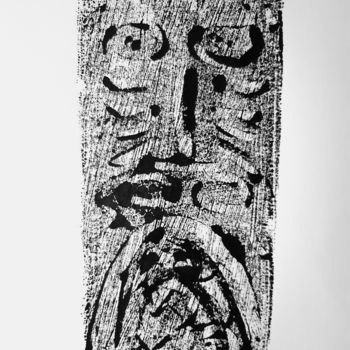 印花与版画 标题为“Totem XII” 由Jean-François Frelin (Mindu), 原创艺术品, 蒙纳