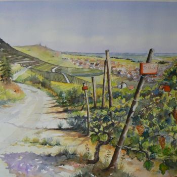 Painting titled "ILS SONT DANS LES V…" by Jean-Francois Louvancourt, Original Artwork, Watercolor