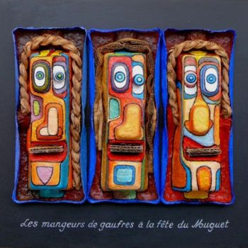 Peinture intitulée "Les mageurs de gauf…" par Jean Francois Rieux, Œuvre d'art originale