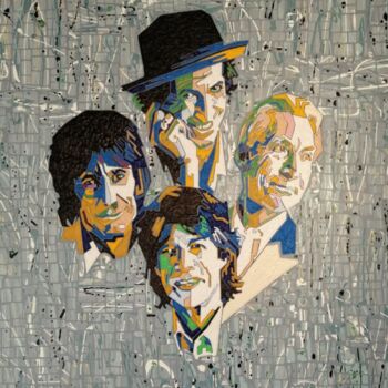 Ζωγραφική με τίτλο "The Rolling Stones" από Jean François Schick, Αυθεντικά έργα τέχνης, Ακρυλικό
