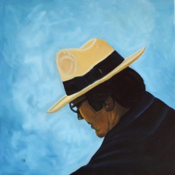 Painting titled "Chapeau / Hat / Cap…" by Jean-François Zanette, Original Artwork, Oil