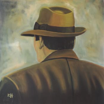 Pintura titulada "Chapeau / Hat / Cap…" por Jean-François Zanette, Obra de arte original, Oleo