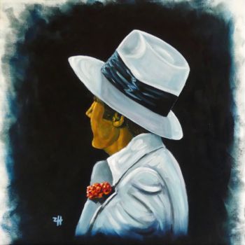 Painting titled "Chapeau / Hat / Cap…" by Jean-François Zanette, Original Artwork, Oil