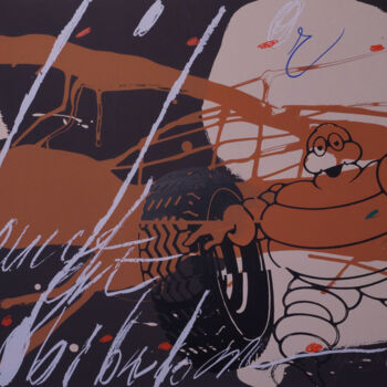 印花与版画 标题为“Michelin” 由Jean Gaudaire Thor, 原创艺术品, 丝网印刷