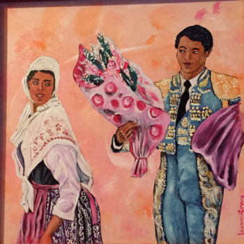 Painting titled "graine de torero" by Jean Gony, Original Artwork, Oil