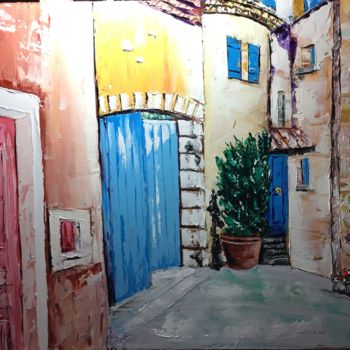Painting titled "Roussillon.jpg" by Jean Gony, Original Artwork, Oil