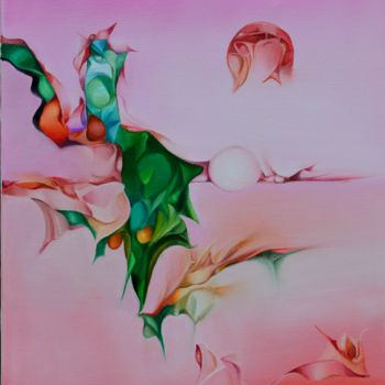 Pittura intitolato "le-ciel-a-glisse-su…" da Jean Gounin, Opera d'arte originale
