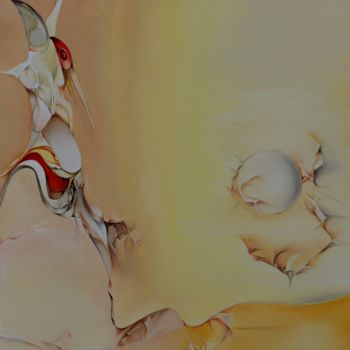 Peinture intitulée "L'oiseau-volé -huil…" par Jean Gounin, Œuvre d'art originale, Huile
