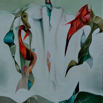 Peinture intitulée "L'arlequin des ténè…" par Jean Gounin, Œuvre d'art originale, Huile