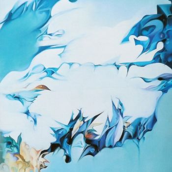 Peinture intitulée "combats-d-oiseaux-1…" par Jean Gounin, Œuvre d'art originale, Huile