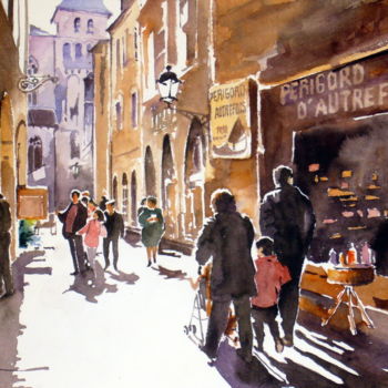 Painting titled "perigueux.jpg" by Jean Guy Dagneau, Original Artwork
