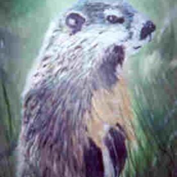 Peinture intitulée "La marmotte" par Jean-Guy Lépine, Œuvre d'art originale