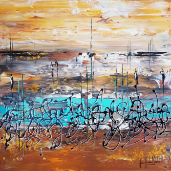 Schilderij getiteld "BRAISES" door Jean-Humbert Savoldelli, Origineel Kunstwerk, Acryl