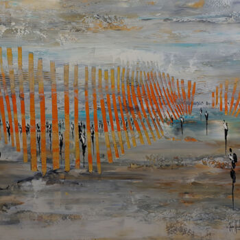 제목이 "FREEDOM"인 미술작품 Jean-Humbert Savoldelli로, 원작, 아크릴 나무 들것 프레임에 장착됨