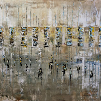 Schilderij getiteld "AN OTHER RAINY DAY" door Jean-Humbert Savoldelli, Origineel Kunstwerk, Acryl