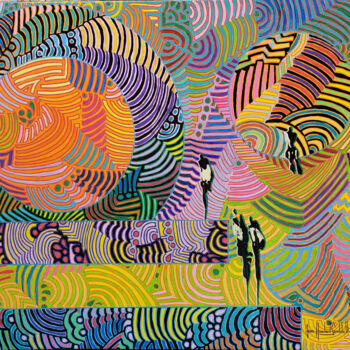 Pintura titulada "SERENADE" por Jean-Humbert Savoldelli, Obra de arte original, Acrílico Montado en Bastidor de camilla de m…