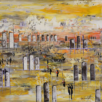 Peinture intitulée "SHOW ME THE WAY" par Jean-Humbert Savoldelli, Œuvre d'art originale, Acrylique Monté sur Châssis en bois