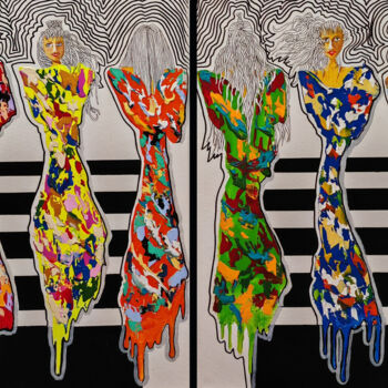 Peinture intitulée "VICE VERSA (Série l…" par Jean-Humbert Savoldelli, Œuvre d'art originale, Acrylique Monté sur Châssis en…