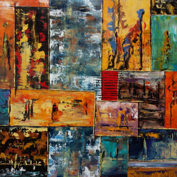 Pittura intitolato "40-johannesburg.jpg" da Jean-Humbert Savoldelli, Opera d'arte originale, Olio