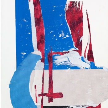 Colagens intitulada "Collage R007" por Jean-Jacques Andre, Obras de arte originais, Colagens
