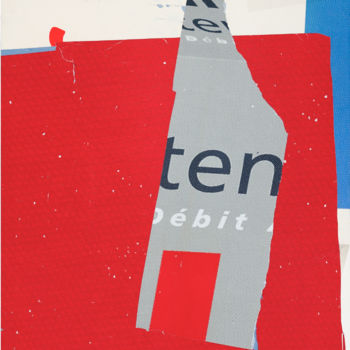 Κολάζ με τίτλο "Collage R 023" από Jean-Jacques Andre, Αυθεντικά έργα τέχνης, Κολάζ