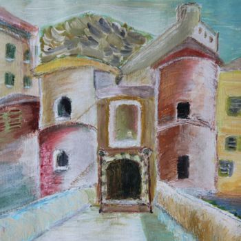 Painting titled "Entrevaux." by Jean-Jacques Gastaud, Original Artwork