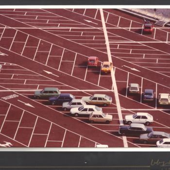 Photography titled "Lignages sur parking" by Jean-Jacques Gastaud, Original Artwork