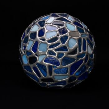 Escultura titulada "Sphère en verre d'A…" por Jean-Jacques Joujon (JimaJine), Obra de arte original, Vidrio