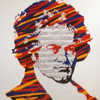 Pintura titulada "Beethoven" por Jean-Jacques Mazzella, Obra de arte original, Oleo