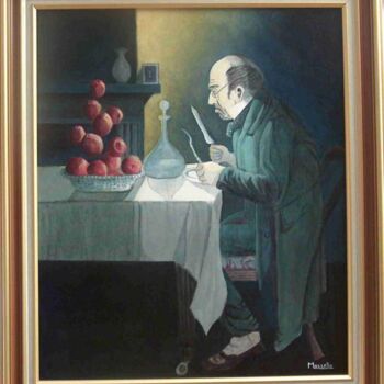 Pintura titulada "pommes.jpg" por Jean-Jacques Mazzella, Obra de arte original