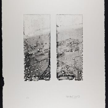 Druckgrafik mit dem Titel "eau-forte 12AB noir" von Jean Kittel, Original-Kunstwerk, Radierung