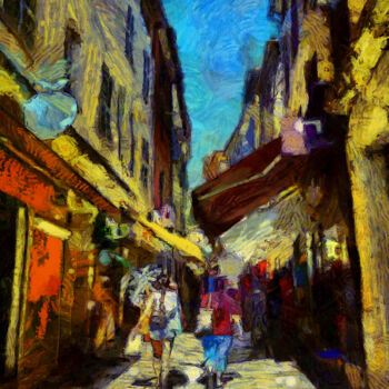 Photography titled "Rue Massillon à Hyè…" by Jean-Louis Bouzou, Original Artwork, Digital Photography
