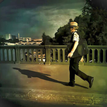Photographie intitulée "sur le pont HenriIV" par Jean Louis Giudicelli, Œuvre d'art originale, Photographie numérique