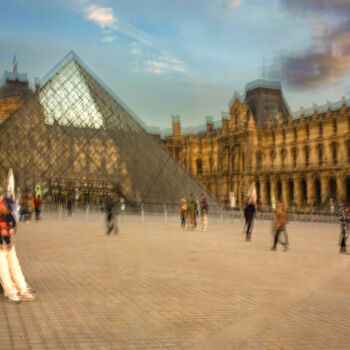 Fotografia intitolato "Au Louvre" da Jean Louis Giudicelli, Opera d'arte originale, Fotografia digitale