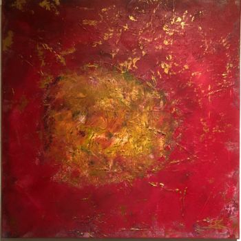 Painting titled "Éclats d’or" by Jean Louis Lacoste, Original Artwork, Acrylic